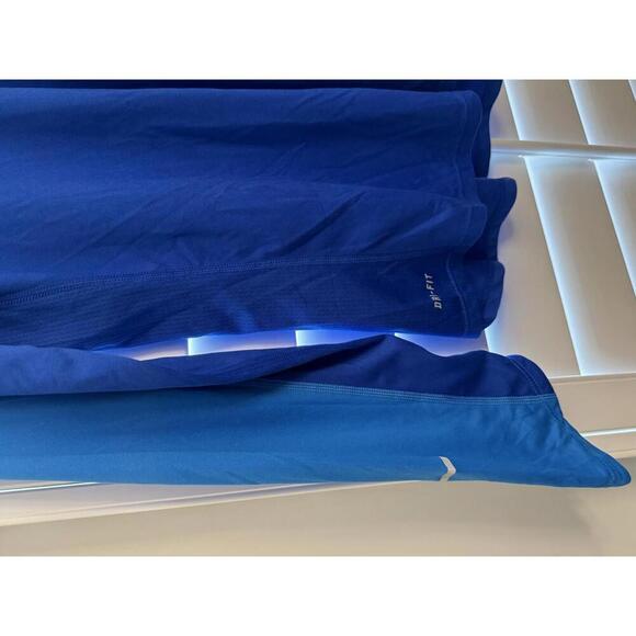 NIKE MILER DRI FIT Womens Long Sleeve Shirt  Blue Running Sz XL - Picture 2 of 5